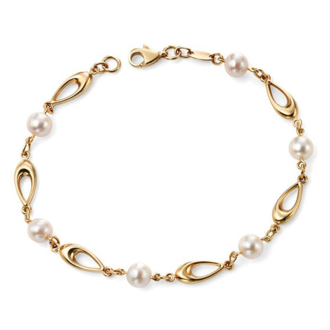 9ct Gold and Pearl Bracelet