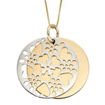 9ct Two Colour Gold Pendant