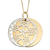 9ct Two Colour Gold Pendant